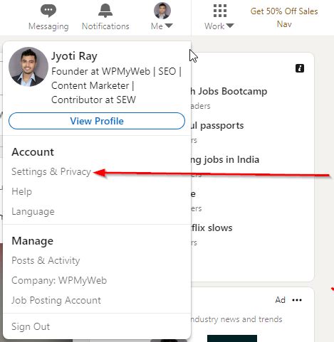 How to Export LinkedIn Contacts .